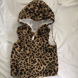 Cheetah print vest
